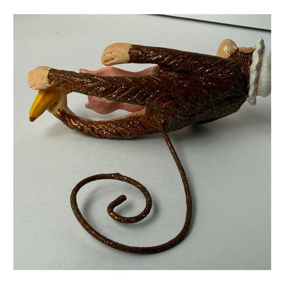 Baby's 1st Christmas Monkey Ornament Cutesy Kitsch - Picture 10 of 12